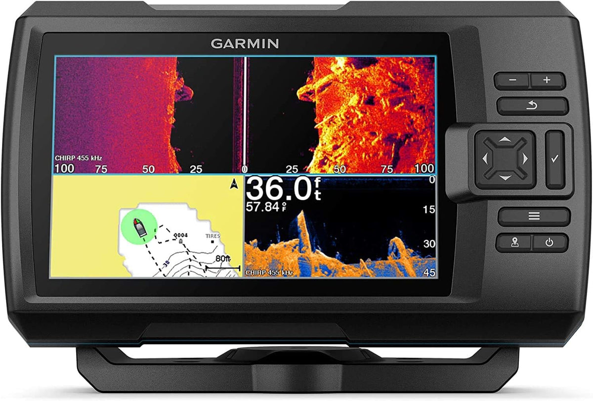 7-inch Color Fishfinder with Transducer and Protective Cover H10902