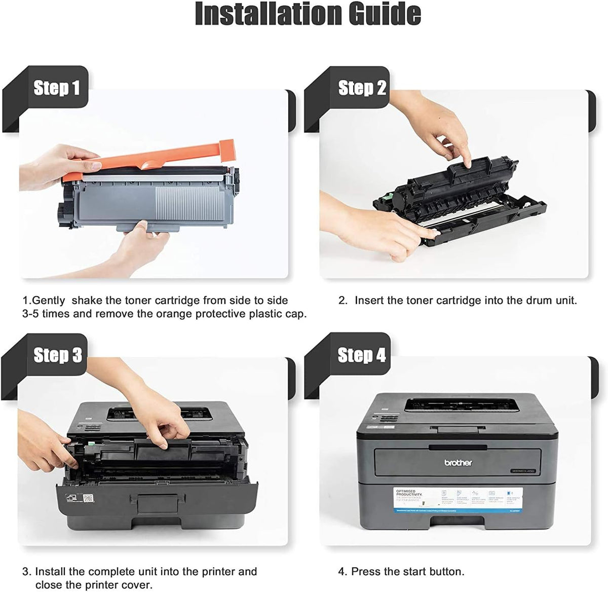 Black Drum Unit & Toner Cartridge Replacement A34831