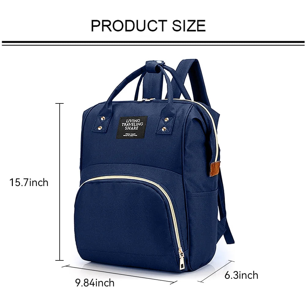 Diaper Bag Backpack with Insulated Pockets I4686