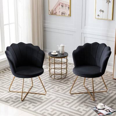 Black Velvet Papasan Chair K17051