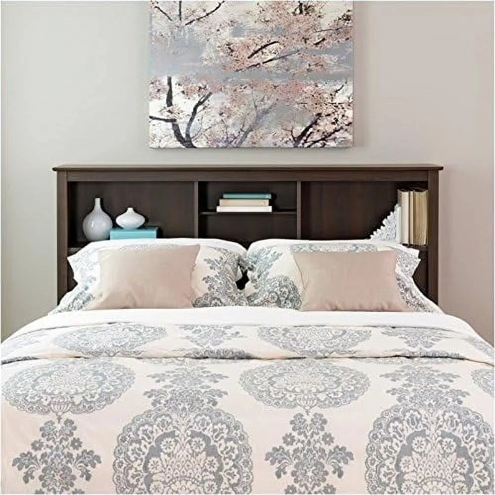 Wood Full Queen Bookcase Headboard T763