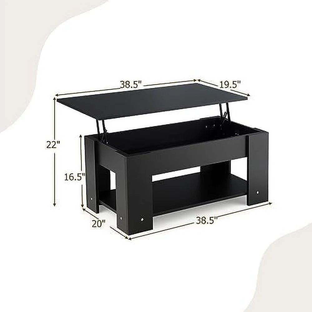 Lift Top Coffee Table with Hidden Compartment R931