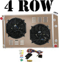 4 Row Core Aluminum Radiator with Fan Shroud and Relay G956