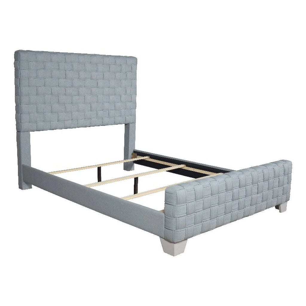Chenille Upholstered Bed Z543920