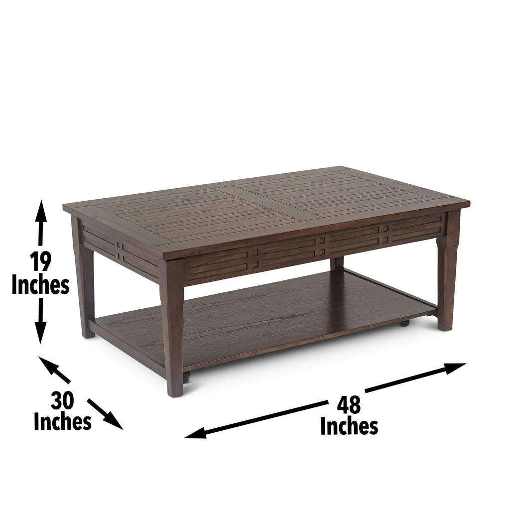 Rustic Wood Lift Top Coffee Table M542