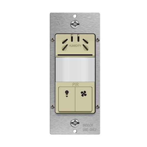 White Dual Tech Humidity Sensor Switch Z770