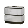 White 2 Drawer Nightstand W17506