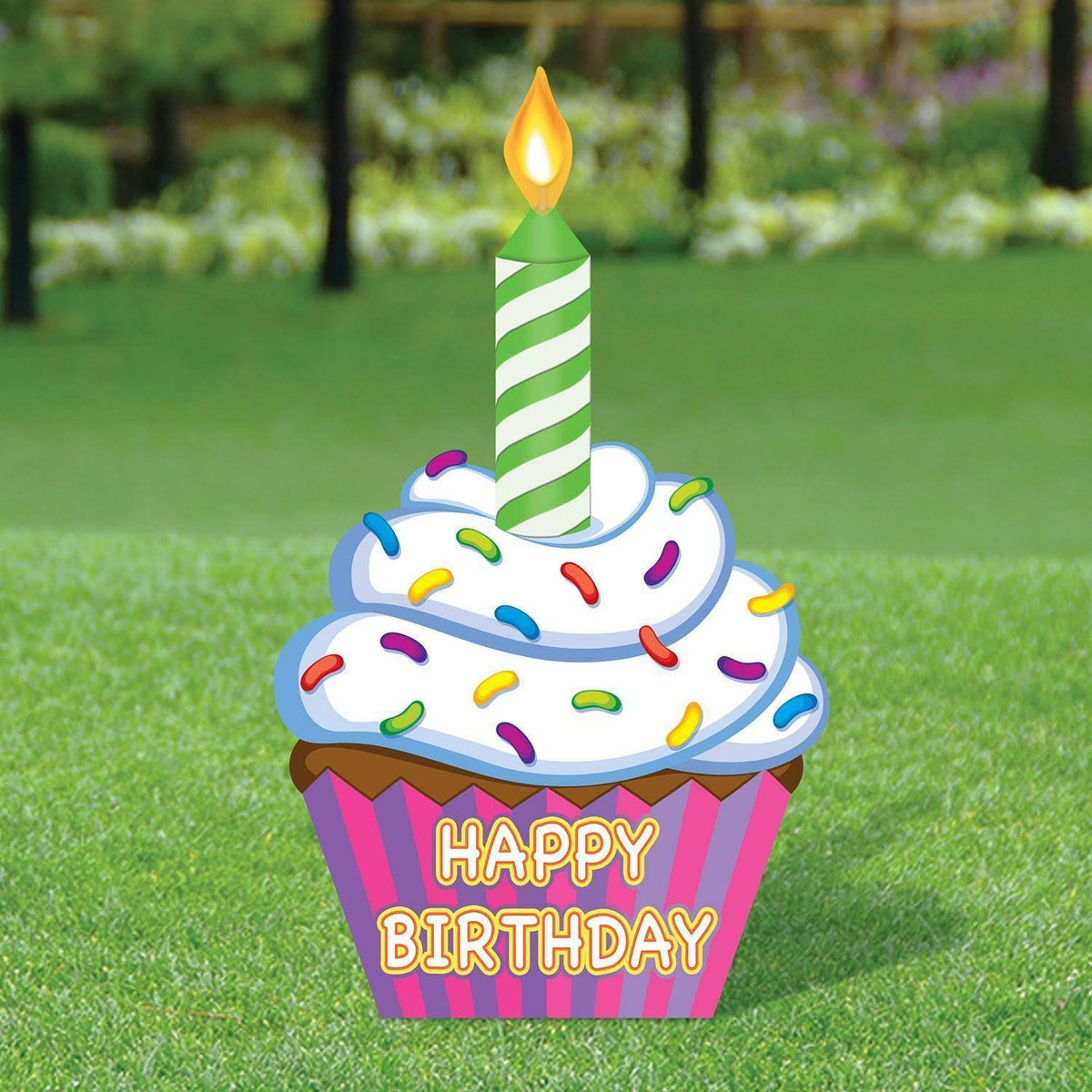 Jumbo Cupcake Yard Sign C599