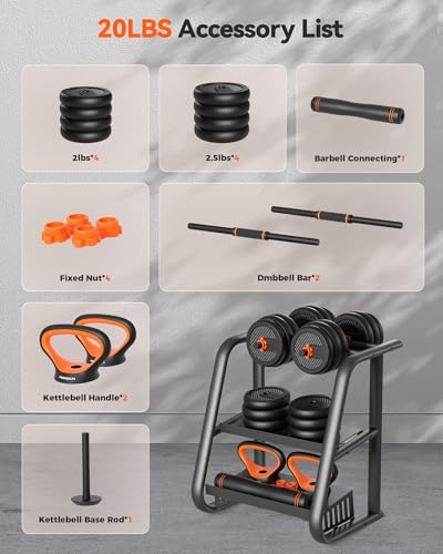 Adjustable Dumbbells Set with Connector B470287