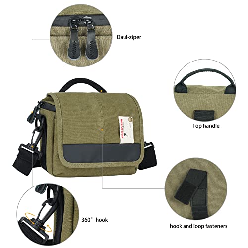 Small DSLR Camera Shoulder Bag Waterproof Messenger Bag Crossbody Case A11040