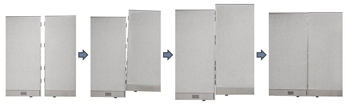 Double 2 Stations Office Cubicle B211419