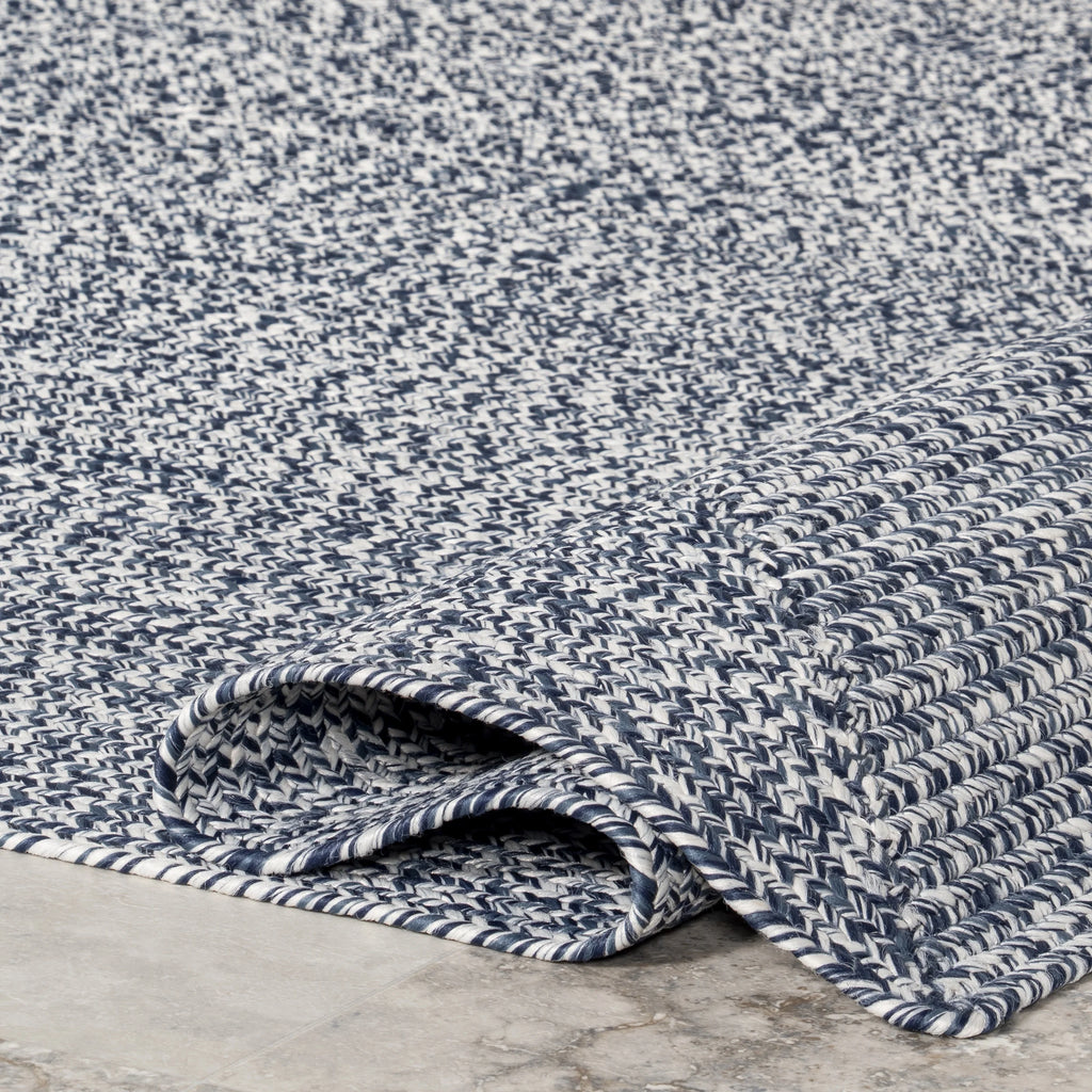 Navy Braided Indoor/Outdoor Area Rug P72607