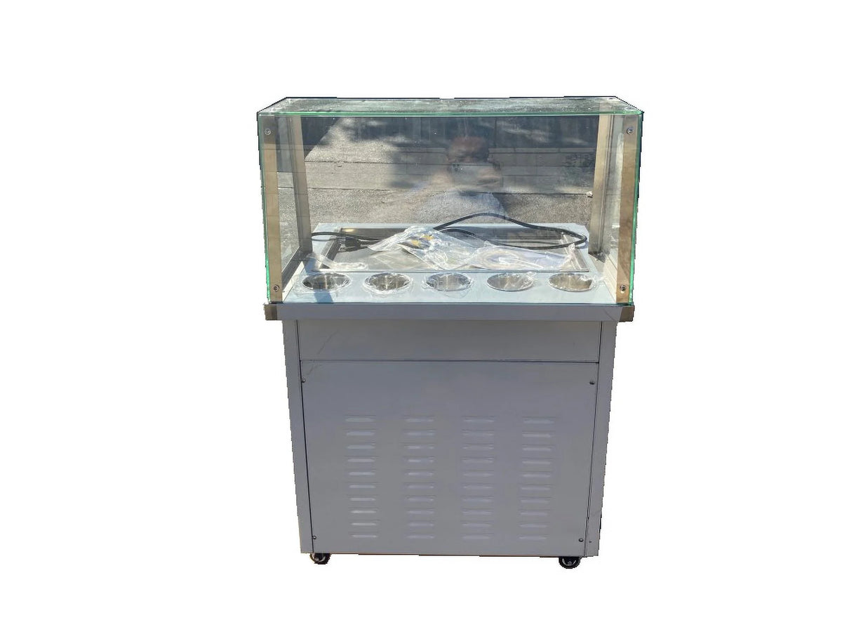 Thai Style Fried Ice Cream Maker Machine 1000W W3002
