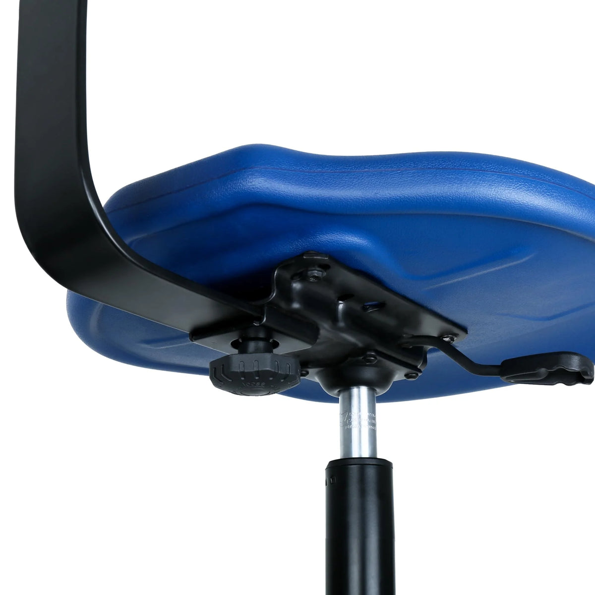 Blue Polyurethane Drafting Stool Chair O56552