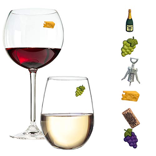 Magnetic Wine Glass Charms Set of 6 K664593