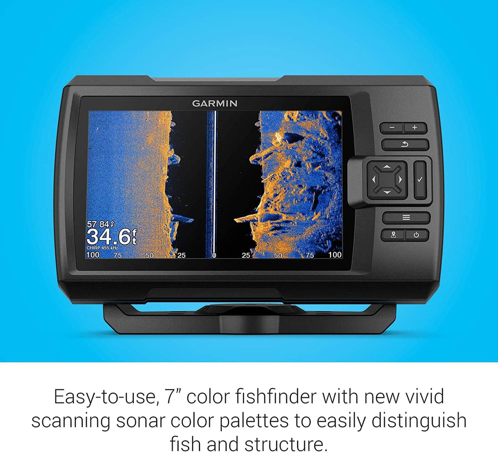 7-inch Color Fishfinder with Transducer and Protective Cover H10902