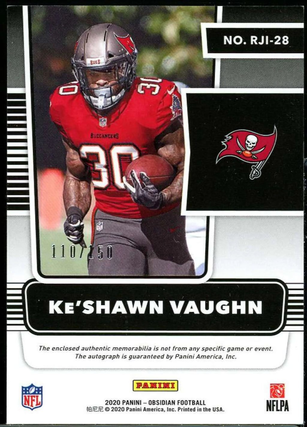 2020 Panini Obsidian Rookie Jersey Ink #28 /150 Q127662