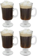 Irish Coffee Glass Coffee Mugs Footed 8 oz. (4) E178318