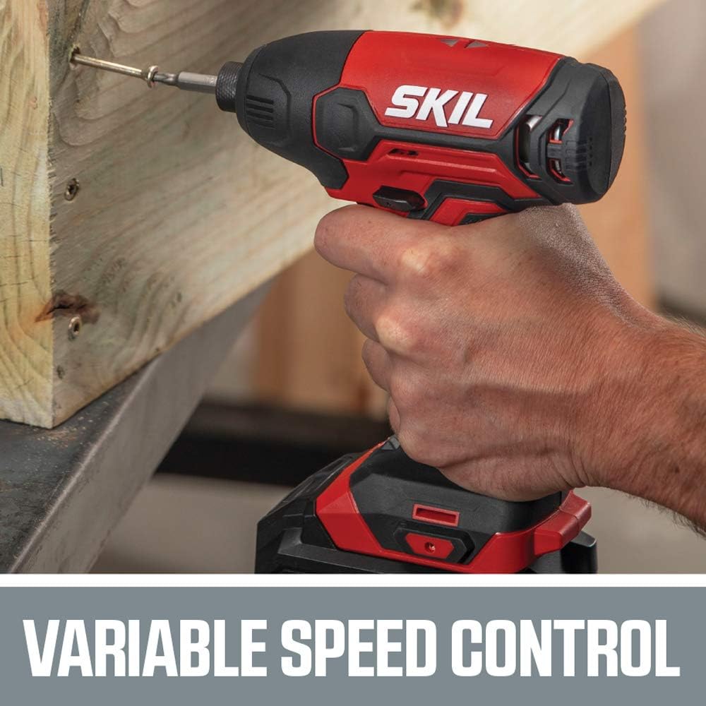 20V Cordless Drill Driver and Impact Driver Kit with 2.0Ah Battery and Charger B40304