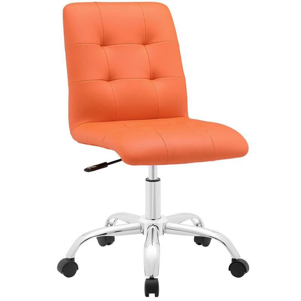Faux Leather Mid Back Swivel Office Chair X405