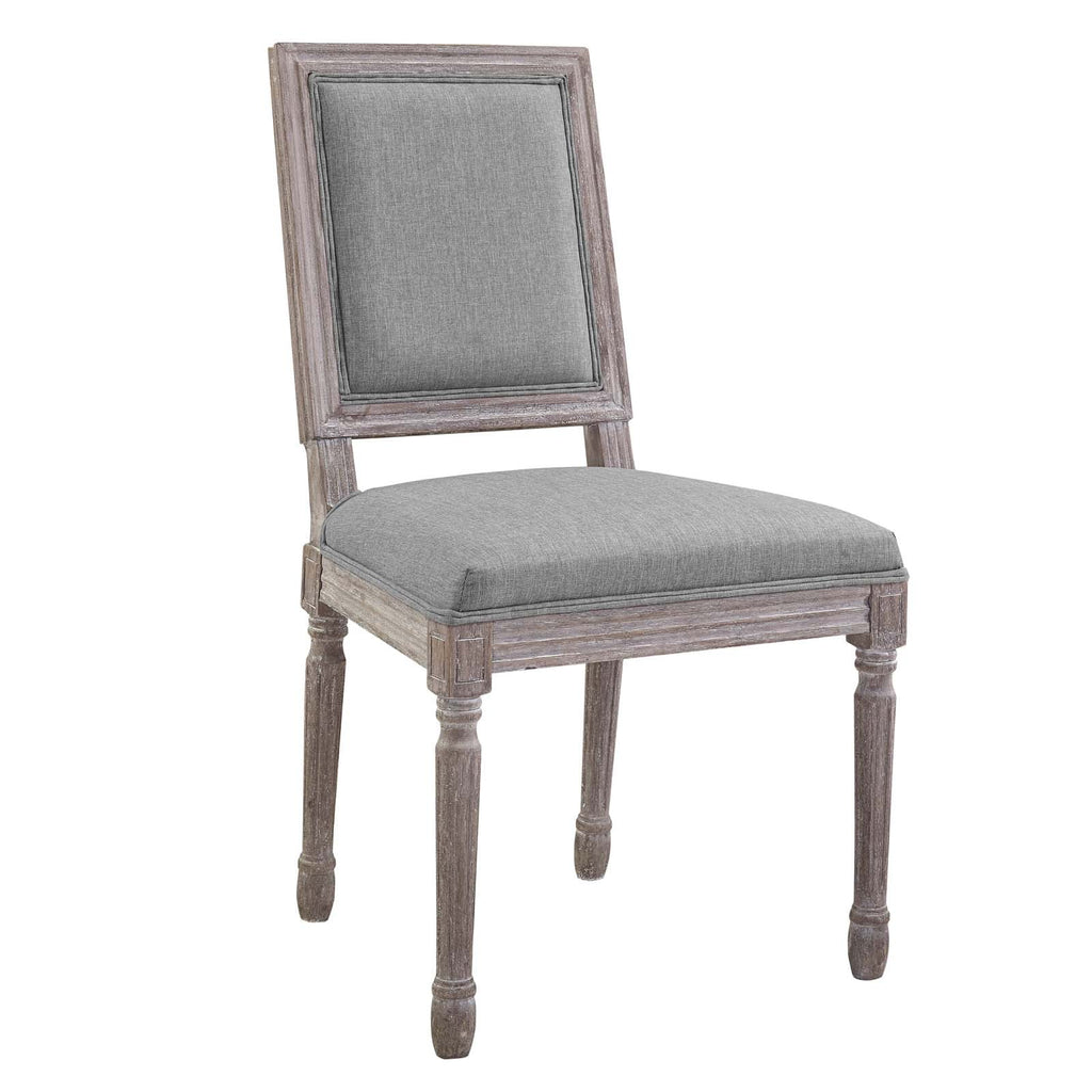 Light Grey Fabric Side Chair K4439