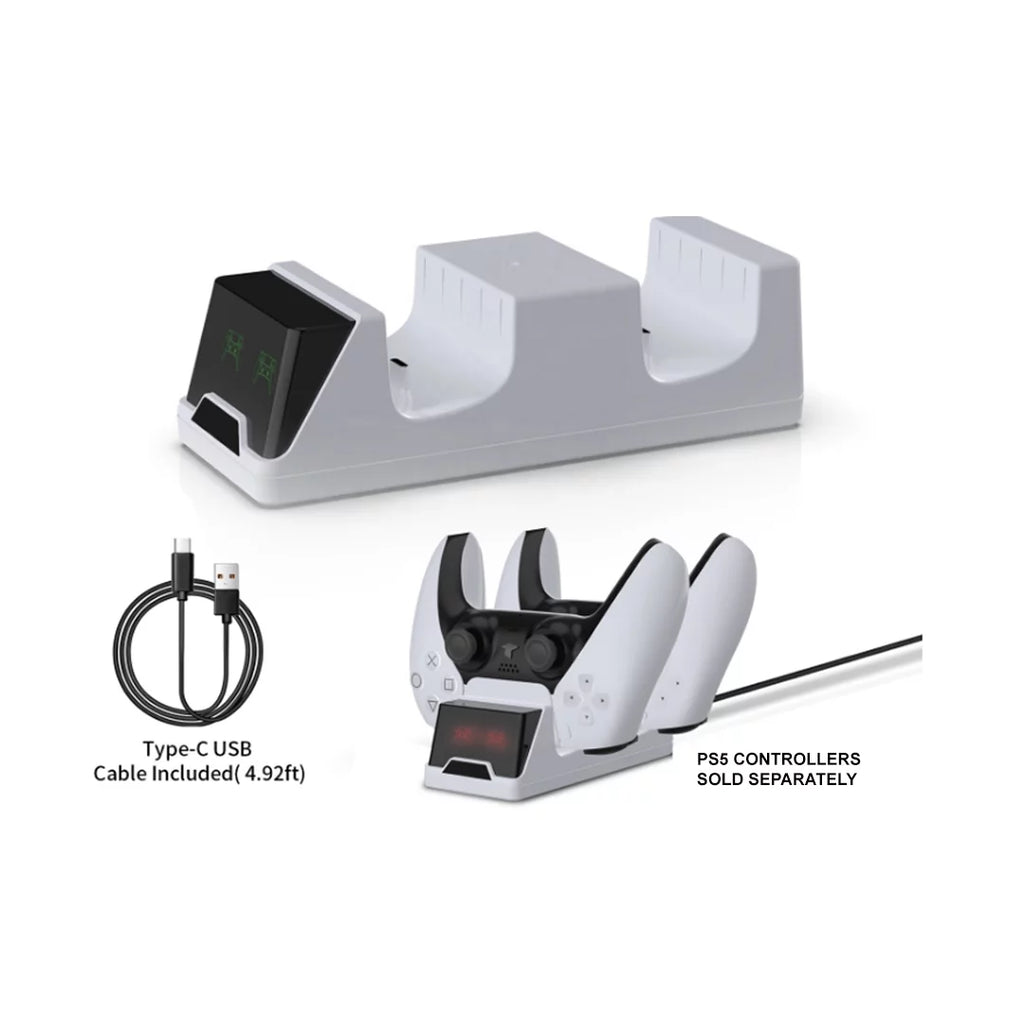 White and Midnight Black PlayStation 5 Disc Edition with Two Controllers Z322402