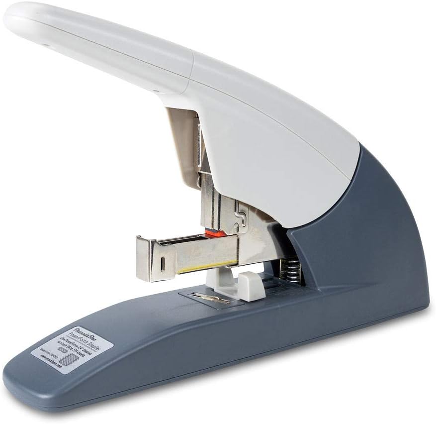 Heavy Duty Flat Clinch Stapler, 20 to 175 Sheets, 3/4" Leg-Length Staple, Includes 400 Staples and Staple Remover, Pack of 2 A963