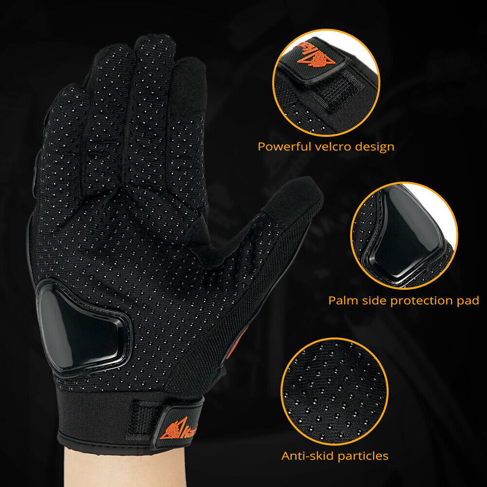 4 Color Motorcycle Racing Full Finger Touch Screen Gloves Z104315