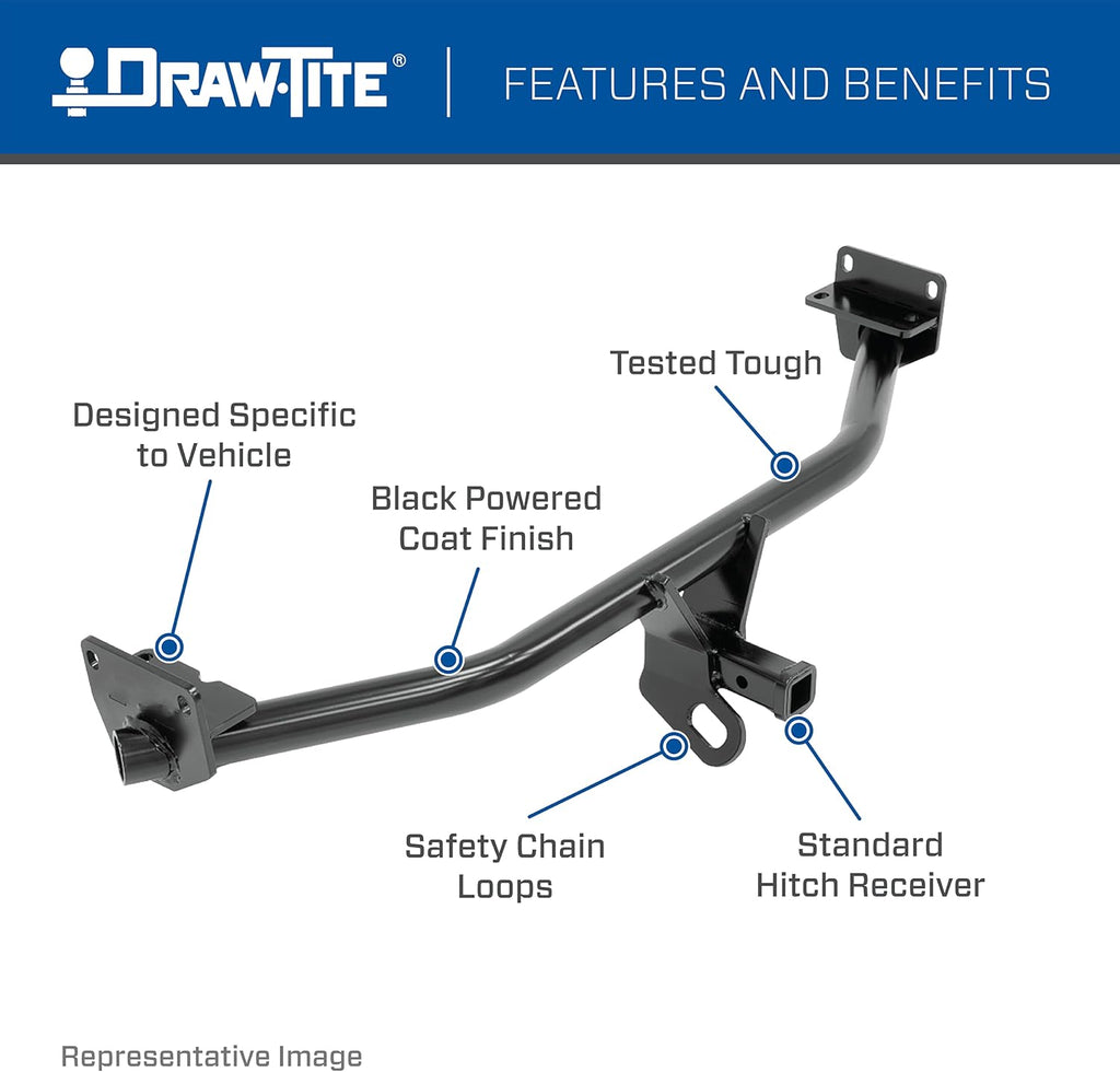 Class II Frame Hitch with 1-1/4" Square Receiver Tube Opening F3194