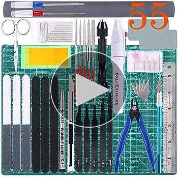 15 Pcs Model Building Tools Kit with Plastic Box O926