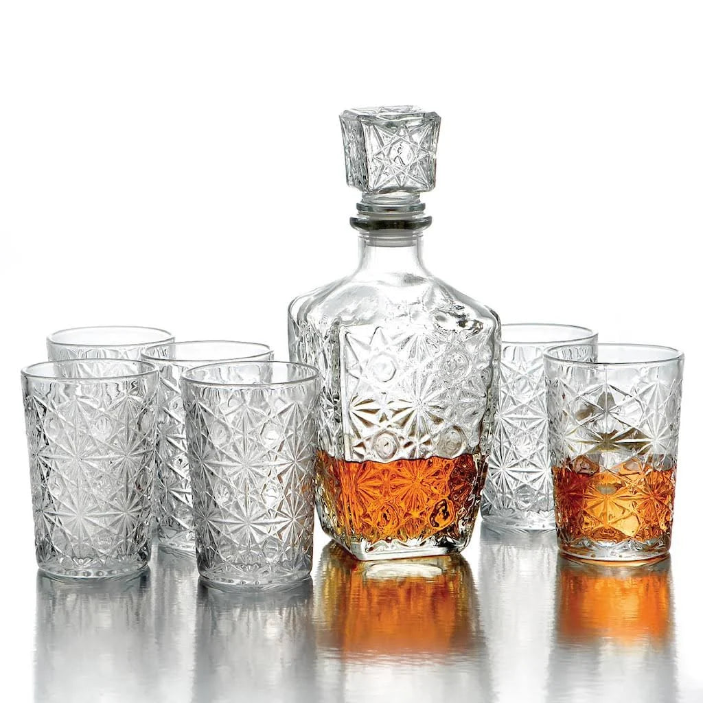 7-Piece Beverage Decanter Set D364