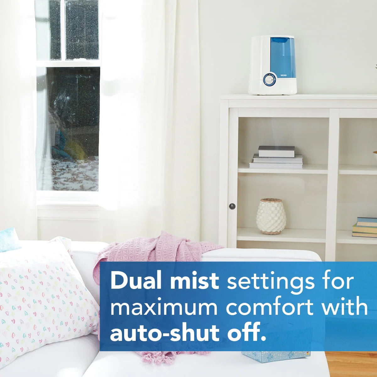 Blue Warm Mist Humidifier Q297435