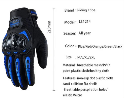 Motorcycle Gloves Touch Screen Full Finger I597019
