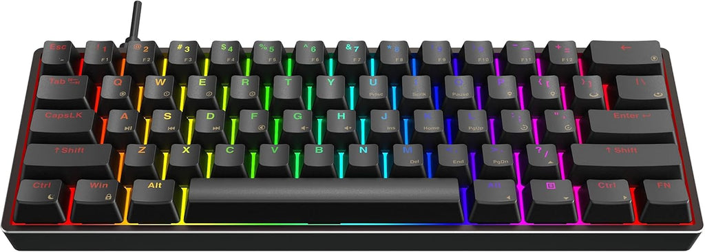 61 Keys Aluminum Case Hot Swappable Mechanical Keyboard L2248