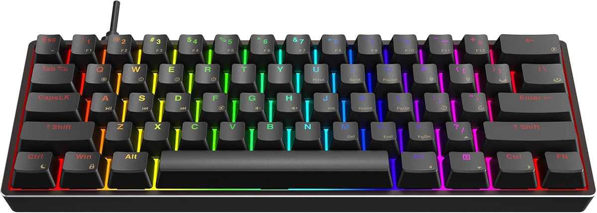 61 Keys Aluminum Case Hot Swappable Mechanical Keyboard L2248