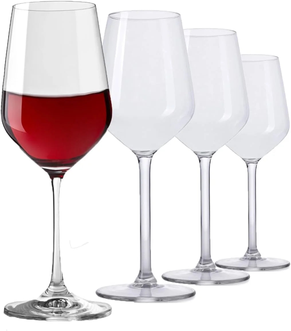 Set of 4 12 Ounce Crystal Wine Glasses P641207