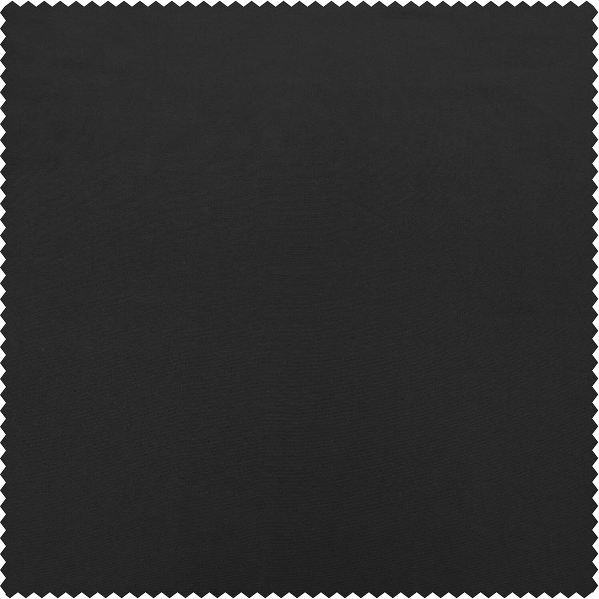 Black Faux Silk Taffeta Curtain 1 Panel 50W X 84L R38951