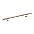 Beige Aluminum Handrail Section with Mounts D177