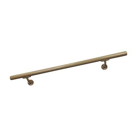 Beige Aluminum Handrail Section with Mounts D177