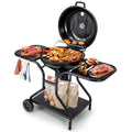 22 inch Charcoal BBQ Grill with Thermometer G3207