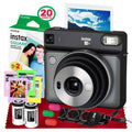 Graphite Gray Instant Film Camera with 20 Sheets Film and Camera Strap G364
