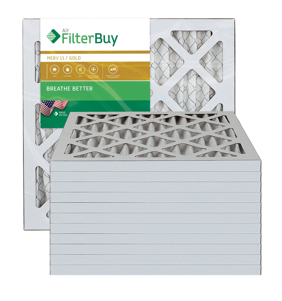 MERV 11 12x12x1 Pleated AC Furnace Air Filter Pack of 12 S816