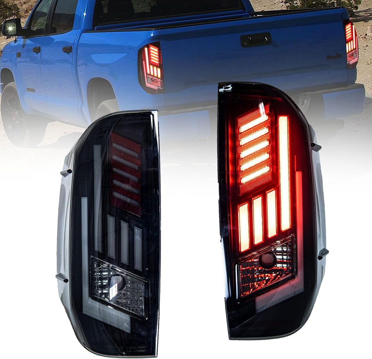 Black Housing Smoke Lens LED Taillight Assembly P9200