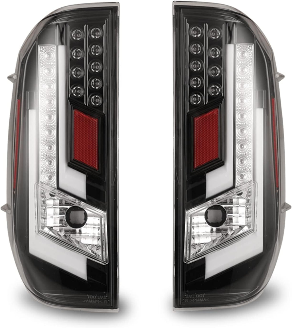 Gloss Black LED Tail Lights for 2014-2019 Toyota Tundra A173