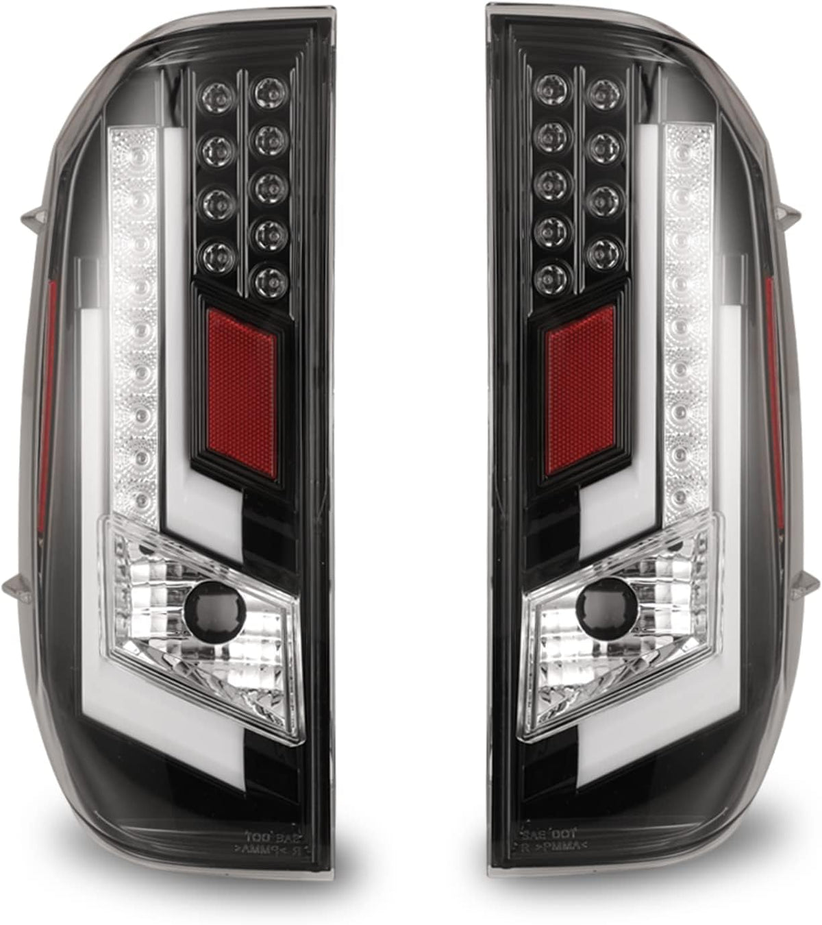 Gloss Black LED Tail Lights for 2014-2019 Toyota Tundra A173
