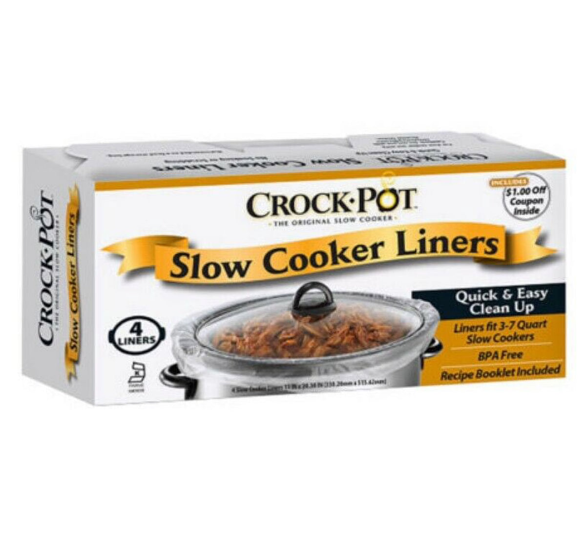 4 pcs Crockpot Slow Cooker Liners Y832464