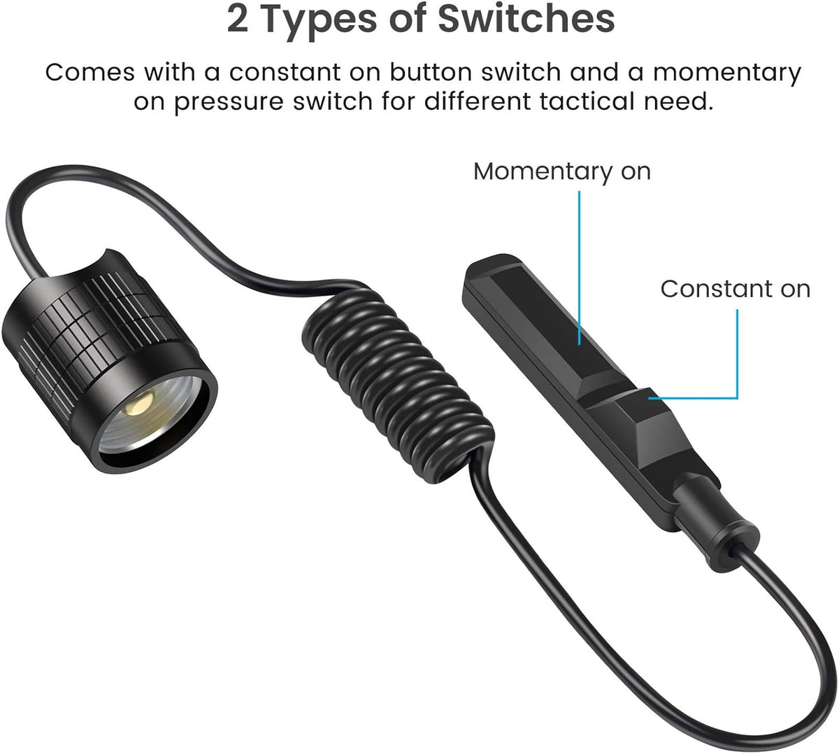 1200 Lumen Rail Mounted LED Tactical Flashlight S93224