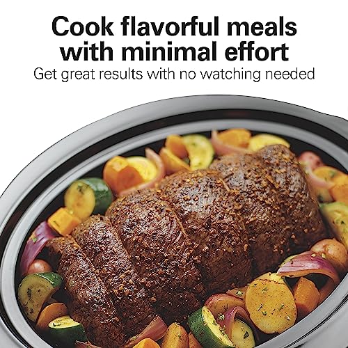 6-Quart Black Portable Slow Cooker F63156