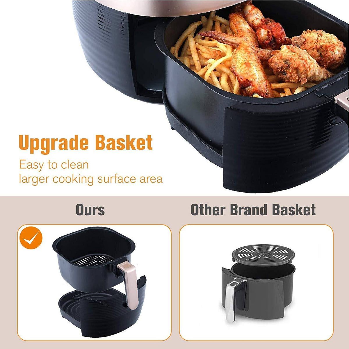 5.8 qt Electric Air Fryer A26128