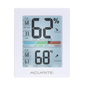 White 3 x 2.5 Inches Humidity Meter Hygrometer Indoor Digital Thermometer B1468
